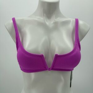 California Waves Purple Bikini Top Swimwear